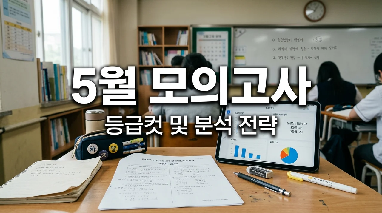 2026년 5월 모의고사 등급컷 확인! 원점수 분석 및 6월 모평 전략