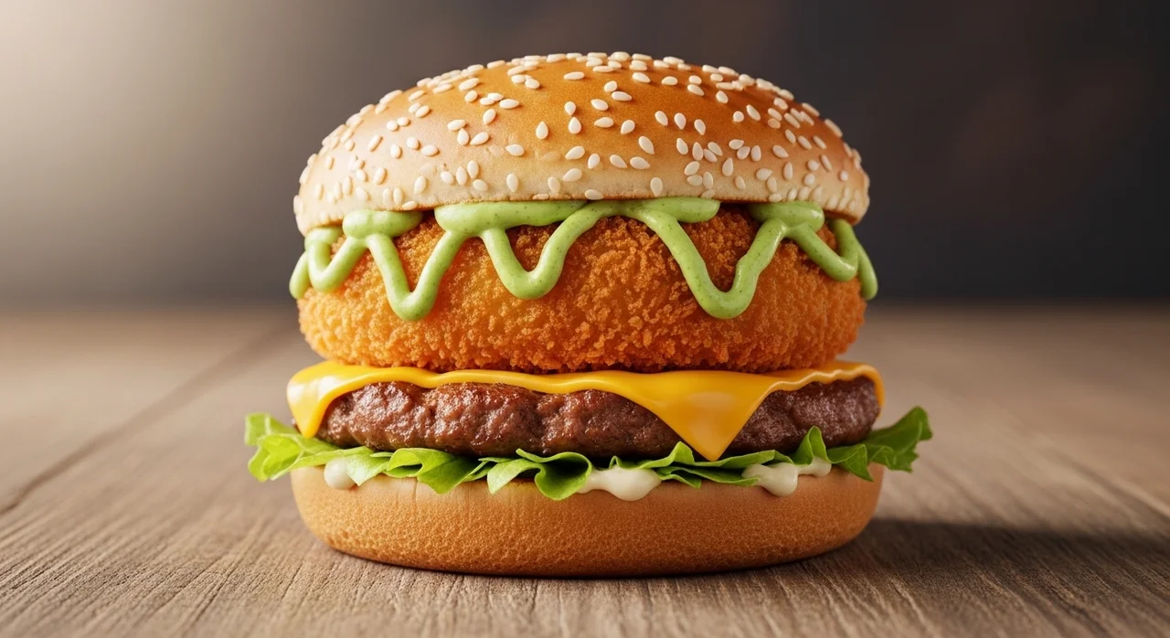 맥도날드와 최강록 셰프의 역대급 만남, 와사비 게살 크림 버거