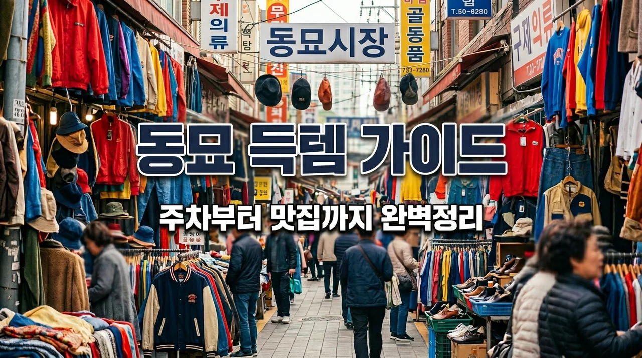 동묘 구제시장 탐방기 완벽 가이드: 주차부터 득템 꿀팁까지