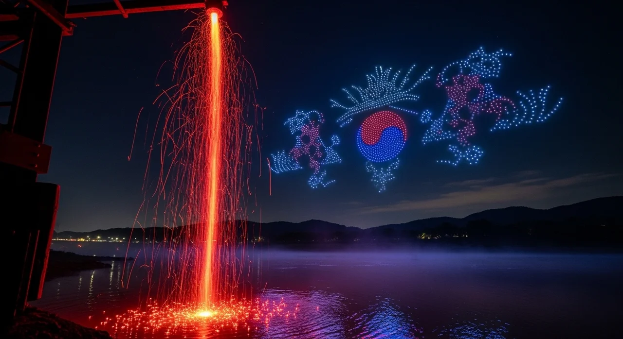 절대 놓칠 수 없는 하이라이트: 낙화놀이와 드론쇼