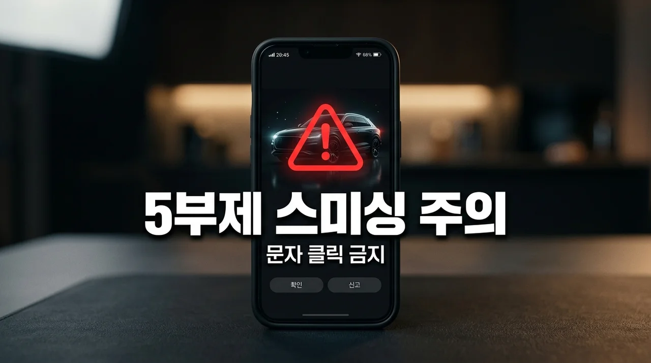승용차 5부제 스미싱 주의보! 과태료 문자 클릭 전 필수 확인법