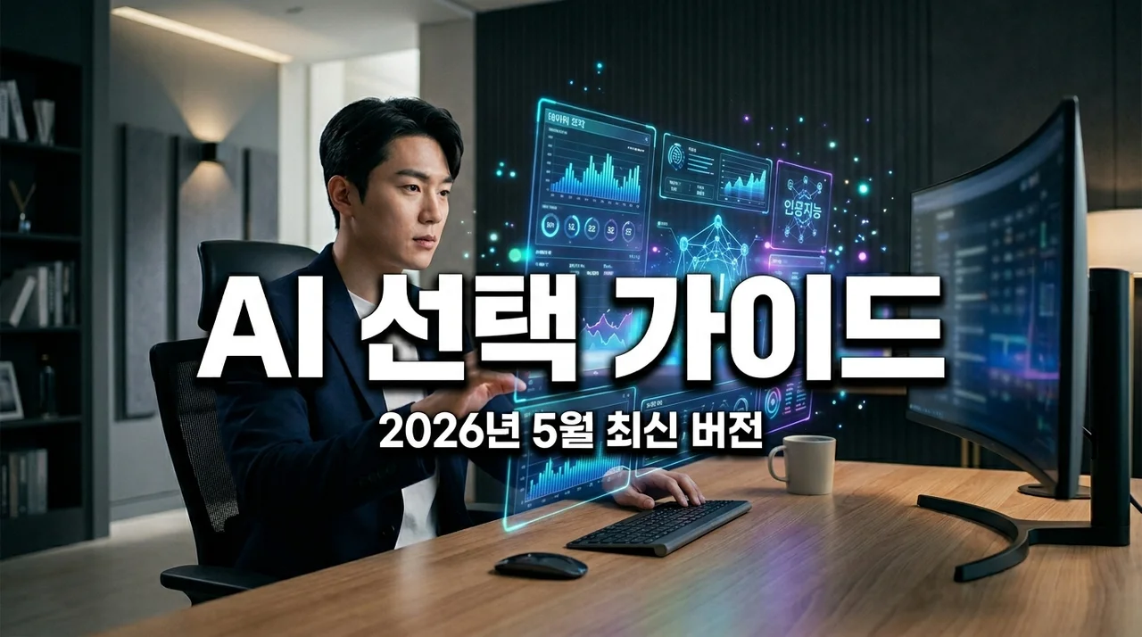 2026년 5월 최신 용도별 AI 선택 가이드: 나에게 딱 맞는 툴 찾기