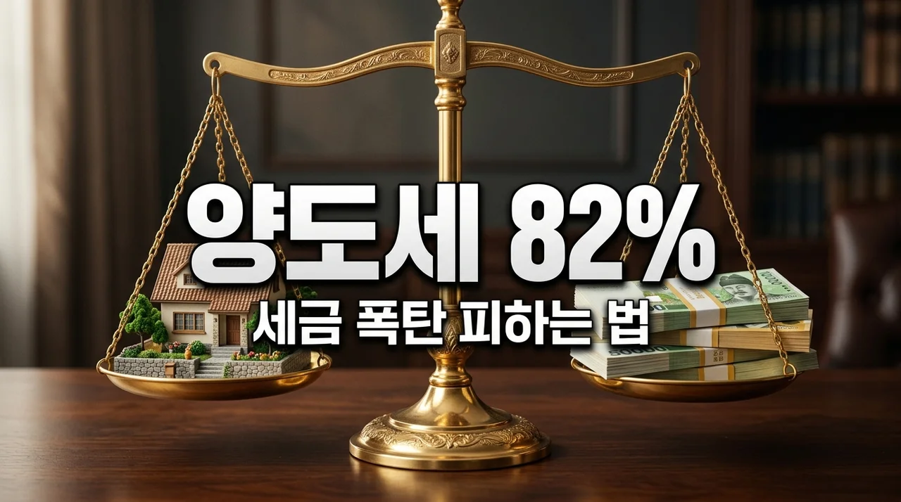 양도세 중과 82% 현실화? 다주택자 세금 폭탄 피하는 절세 전략