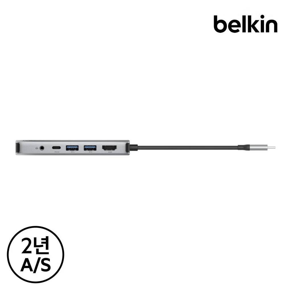 벨킨 7in1 USB-C타입 멀티 허브 AVC009bt 맥북 에어 프로 M5 갤럭시북6 아이패드 윈도우 노트북 호환 상세 이미지 3