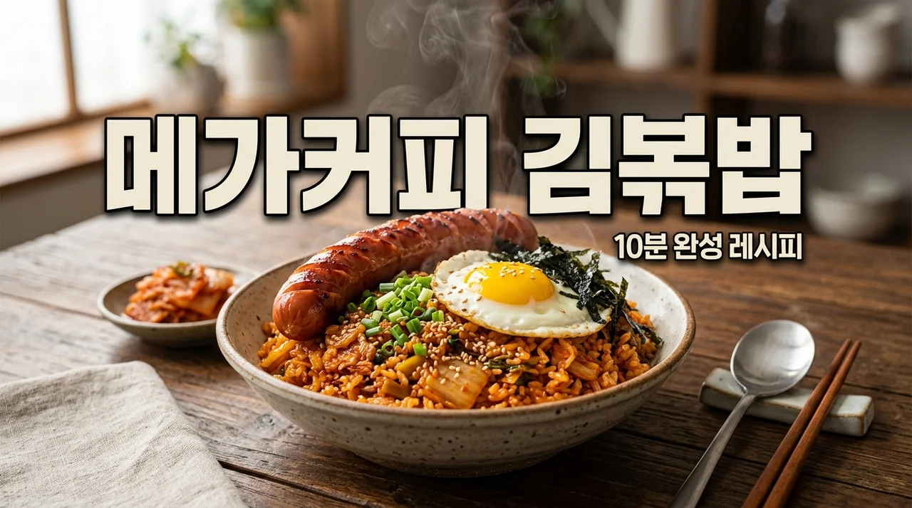 메가커피 김치볶음밥 레시피, 집에서 10분 만에 재현하는 비결