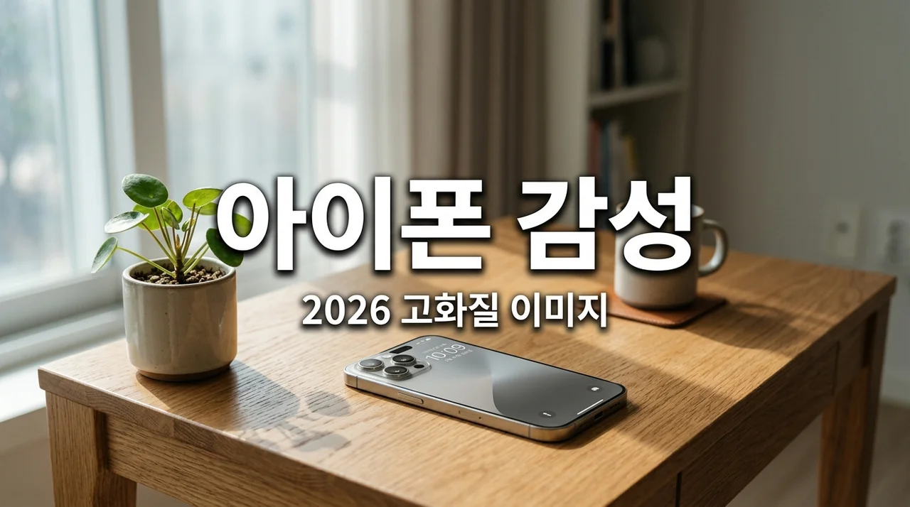 아이폰 감성 배경화면 추천 2026 고화질 트렌드 및 설정 팁