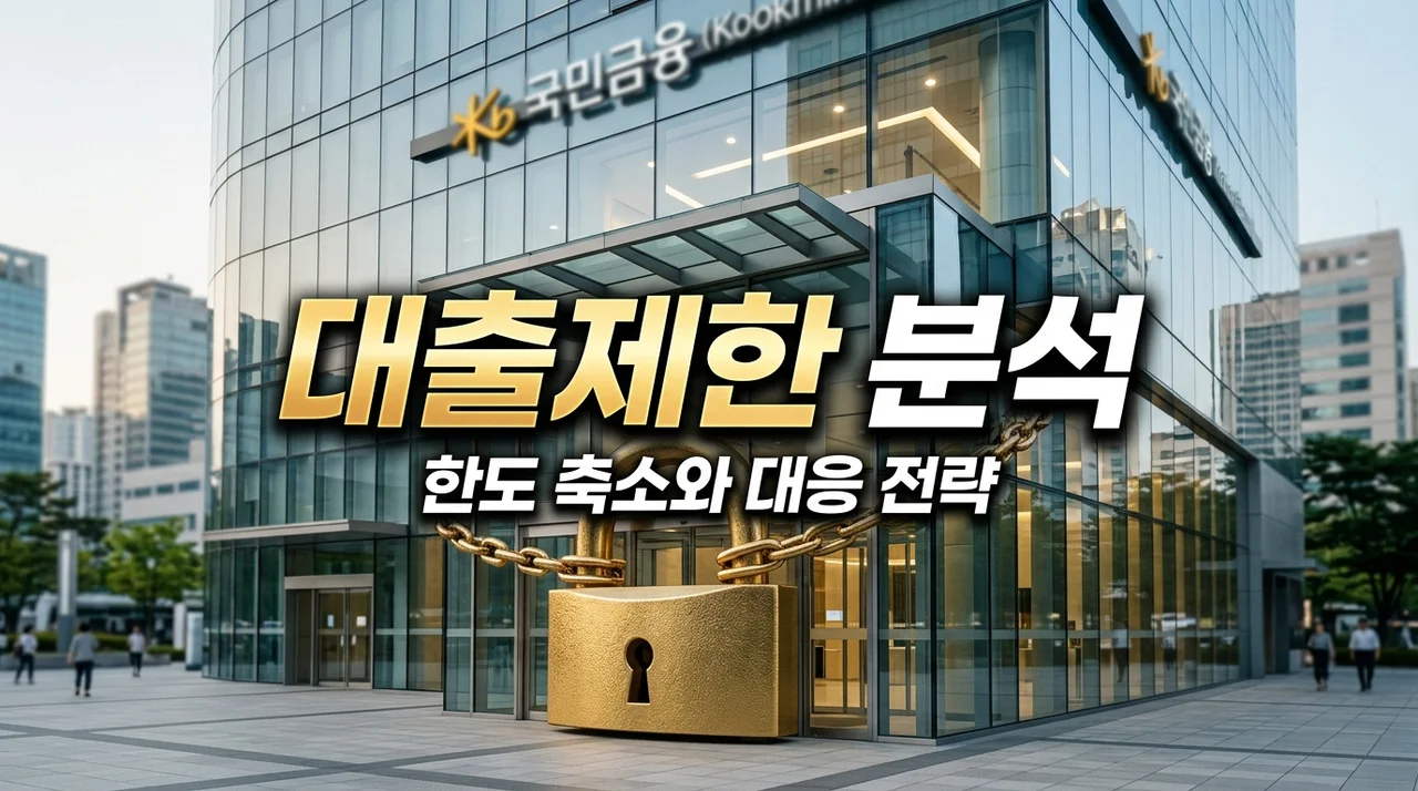 은행권 가계대출 제한 분석, 한도 축소와 주담대 대응법 총정리