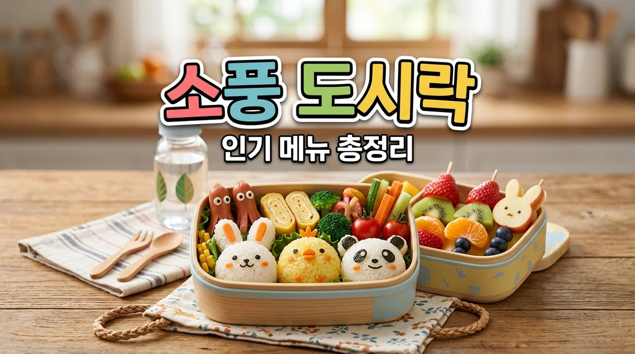 어린이집 소풍 도시락 인기메뉴 총정리! 예쁘고 간단한 레시피 7가지