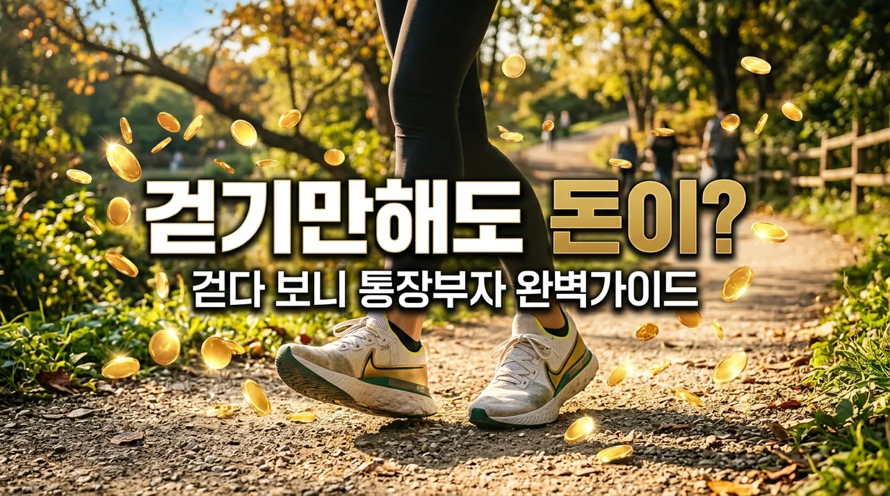 걷다 보니 통장부자 신청 방법 및 혜택 정리 (하루 500원 적립)