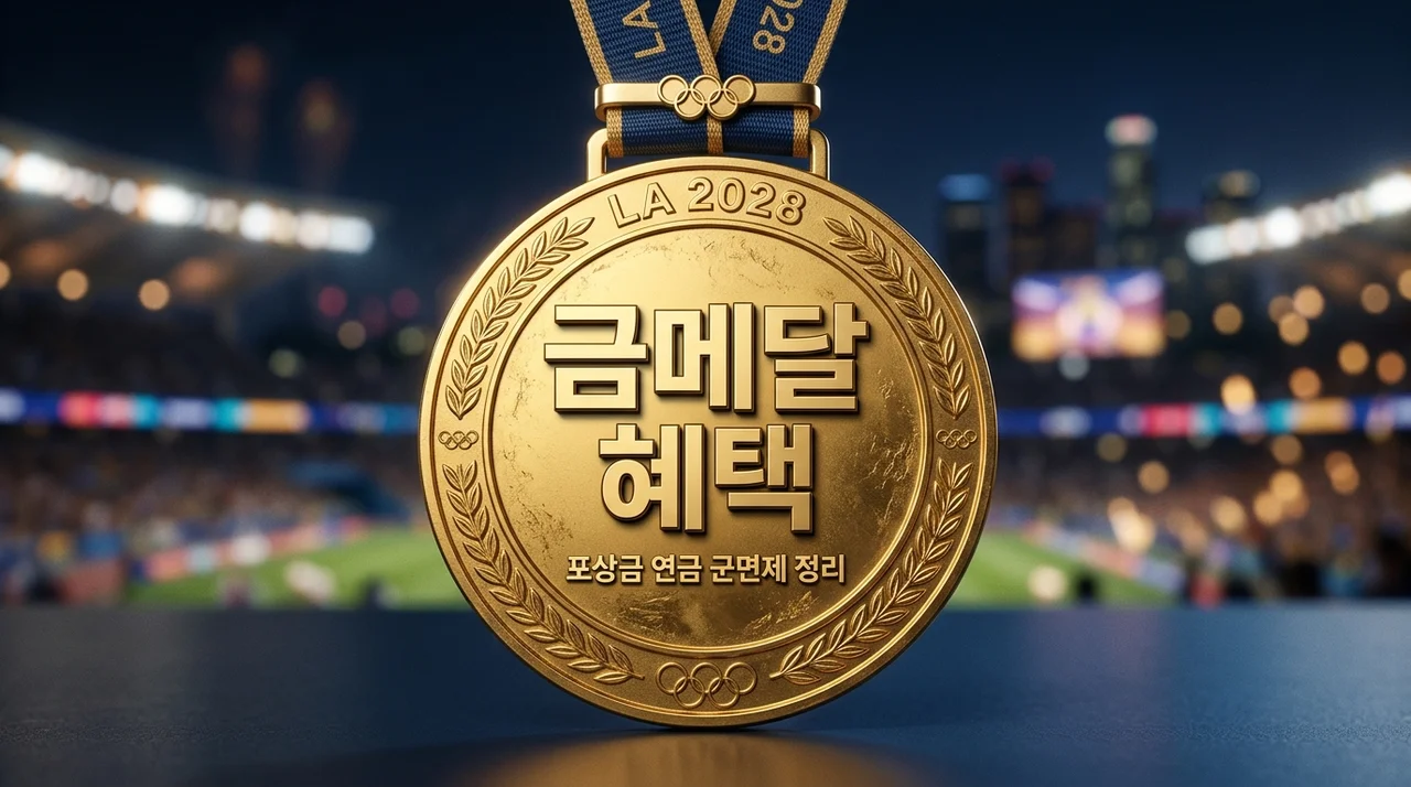 2028 LA 올림픽 금메달 포상금 연금 군면제 혜택 총정리 (2026년 최신)