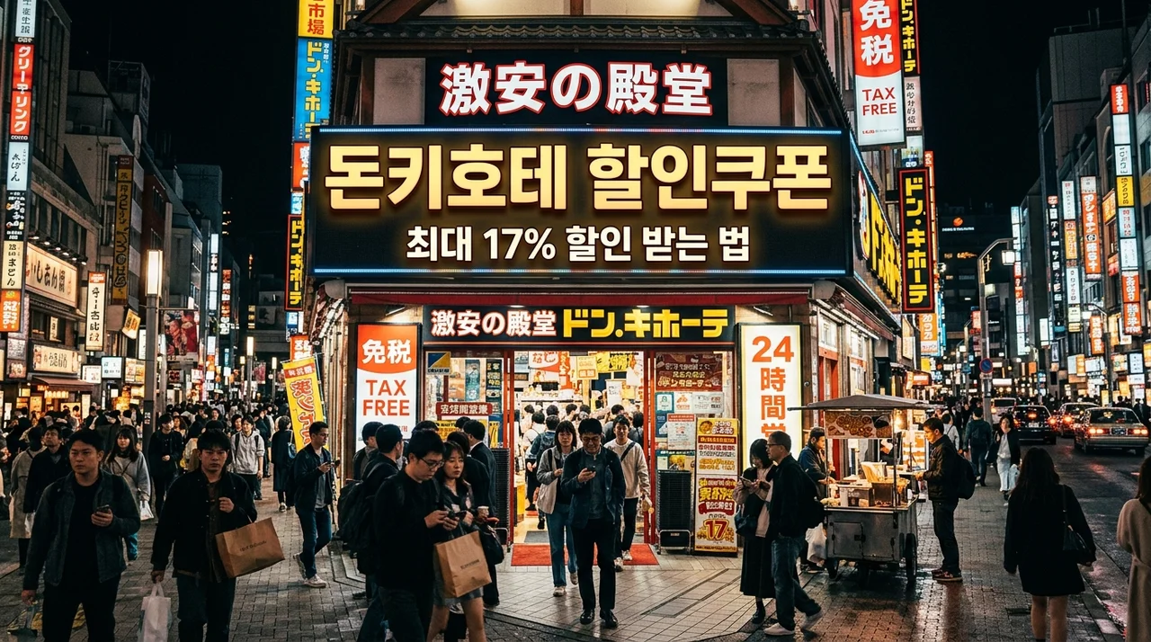 돈키호테 할인쿠폰 사용법 총정리: 면세 10% + 추가 7% 할인 바코드