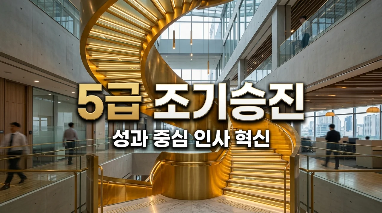 5급 조기승진제 도입! 일 잘하는 공무원이 빨리 승진하는 비결
