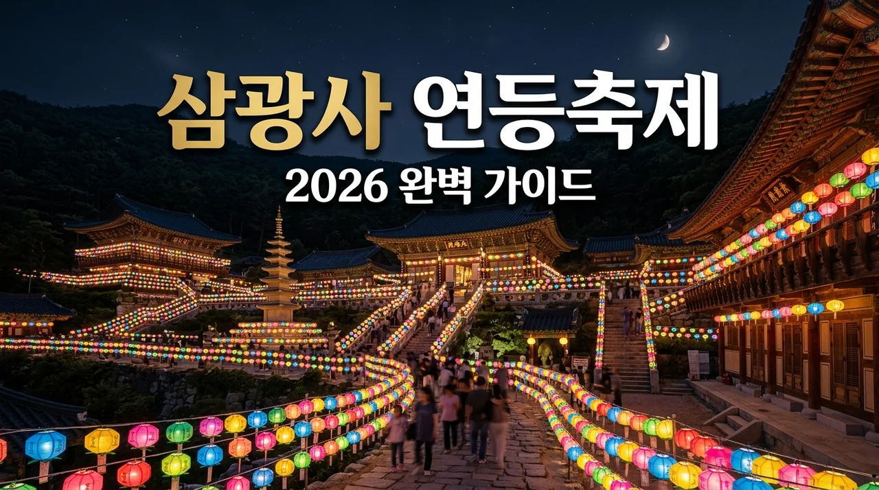 부산 삼광사 연등축제 2026 총정리: 기간 주차 명당 셔틀 완벽 가이드