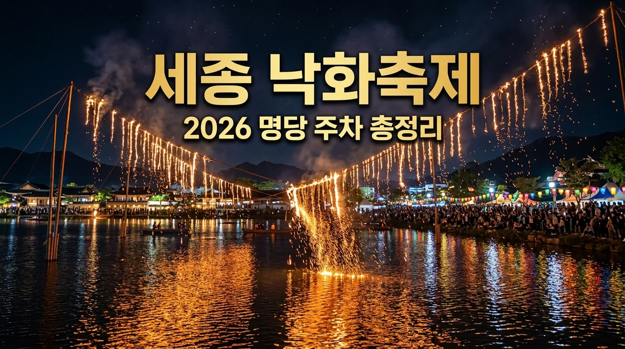 2026 세종 낙화 축제 총정리: 명당 명당 위치와 주차 꿀팁까지