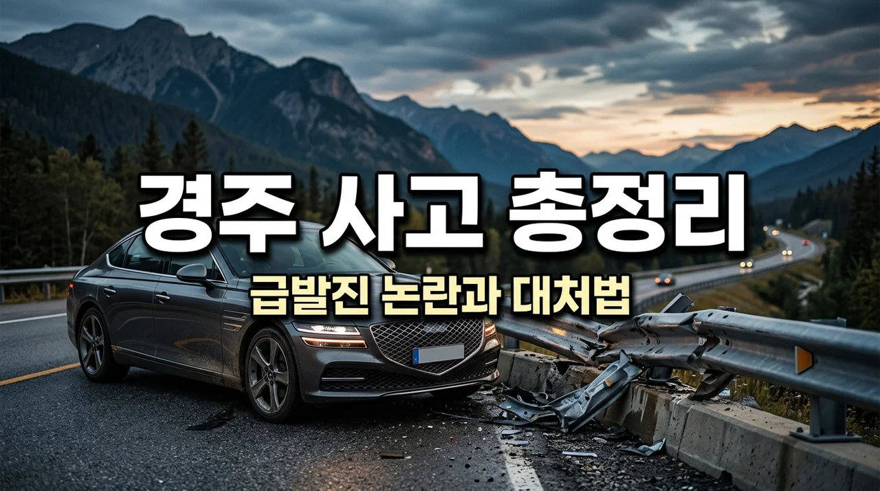 경주 가드레일 추락 급발진 사고 원인 분석 및 대처법 총정리