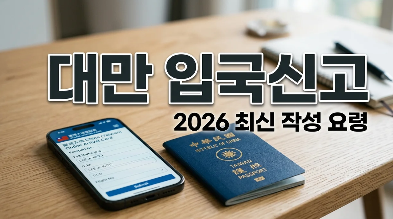 대만 입국신고서 작성 요령 2026 최신판 온라인 TWAC vs 종이 완벽 비교