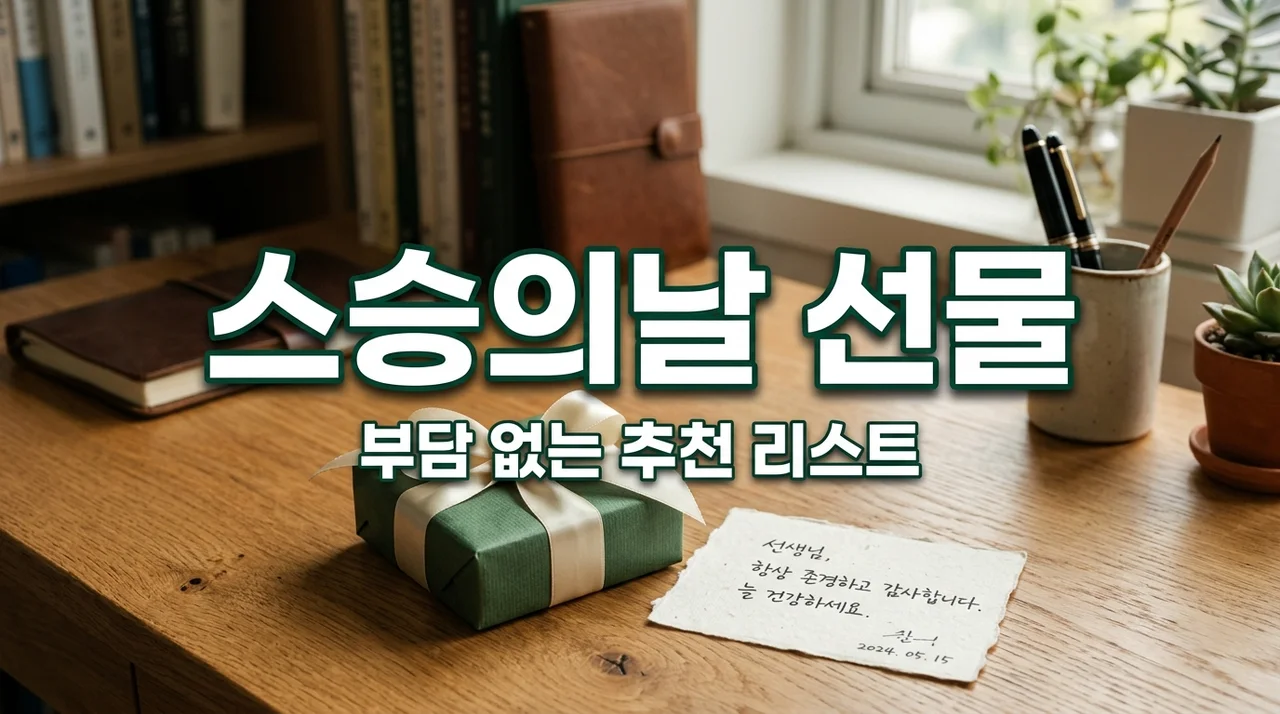 스승의 날 선물 추천 총정리: 김영란법 준수하는 부담 없는 선물 리스트