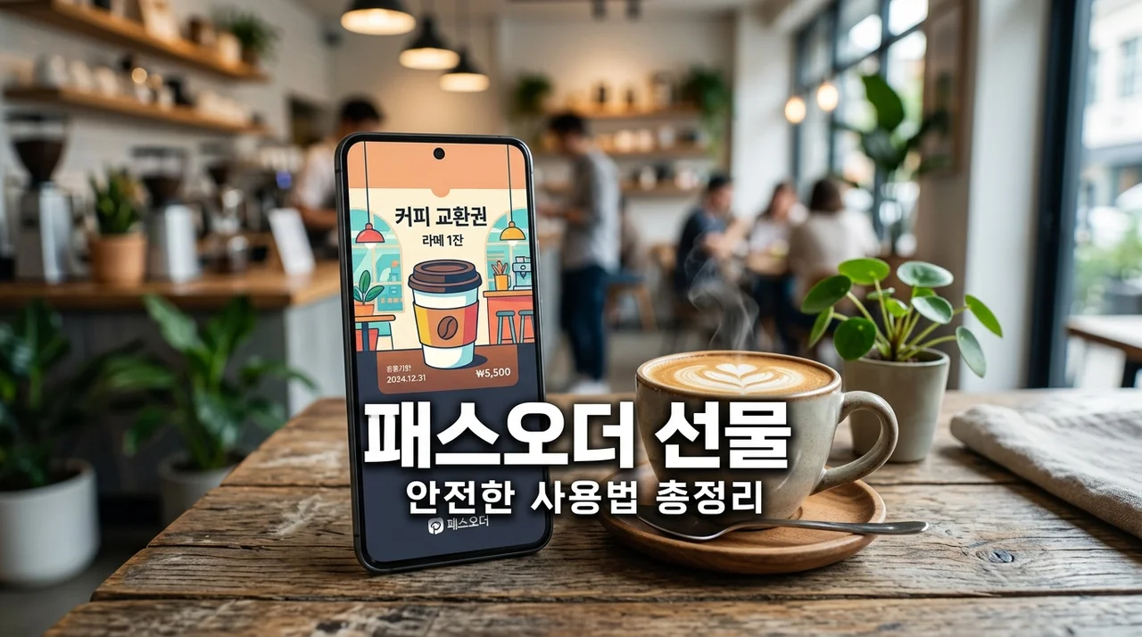 패스오더 선물하기 카톡 스팸 구별법 및 100원 커피 사용법 완벽 가이드
