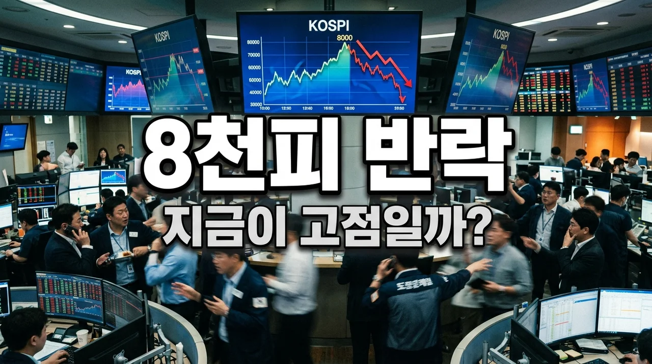 8천피 확인 후 반락, 코스피 고점 신호일까? 향후 전망 및 대응 전략