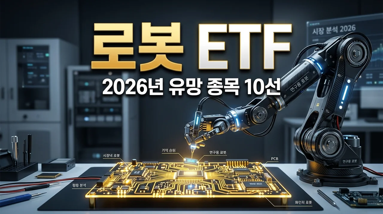 로봇 ETF 10강 총정리: 2026년 대세 종목 수익률 및 특징 비교