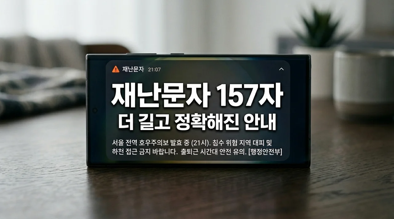 157자 재난문자 전국 확대! 90자 답답함 해결하고 안전 챙기는 법