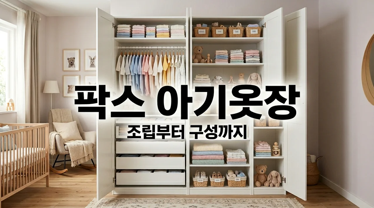이케아 팍스 아기옷장 리뷰 | 조립 비용부터 내부 구성 꿀팁까지