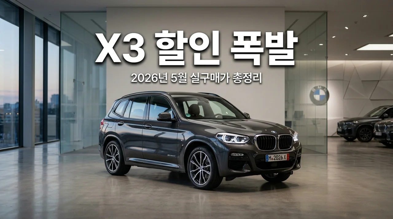 BMW X3 할인폭 확대 실구매가 총정리 | 2026년 5월 최신 혜택