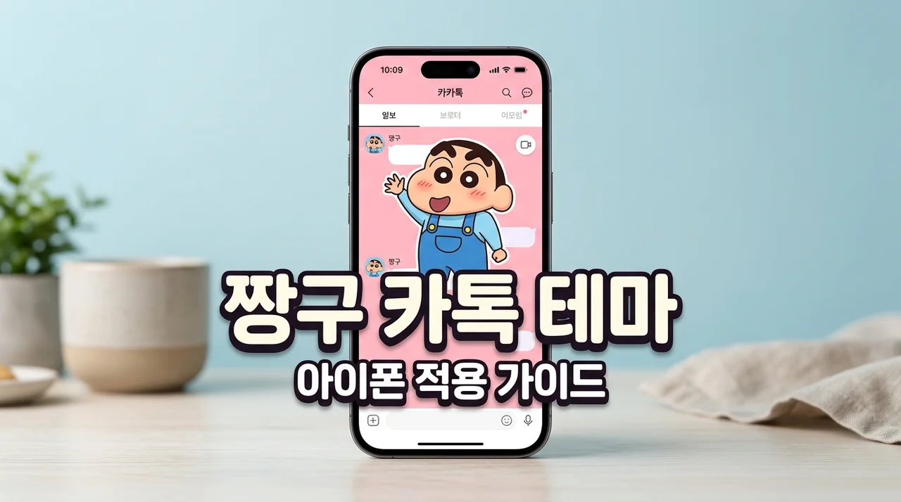 아이폰 짱구 카톡 테마 무료 다운로드 및 적용 방법 총정리 (2026)