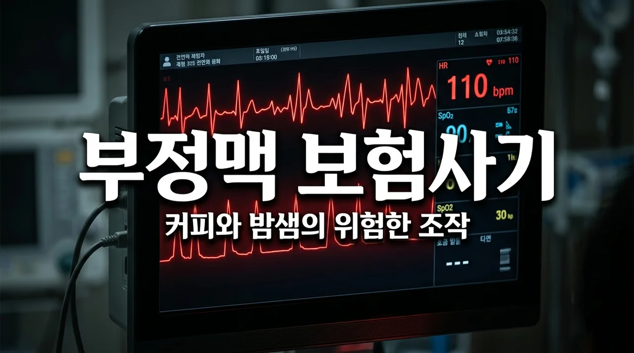 초음파 전 커피 3잔과 밤샘? 부정맥 진단 보험 사기 수법과 위험성