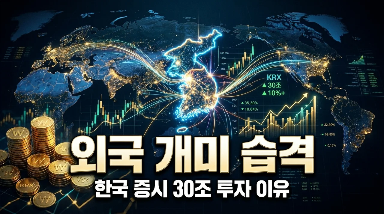 외국 개미 한국 증시 투자 러시! 삼전 닉스 30조 매수 이유와 전망