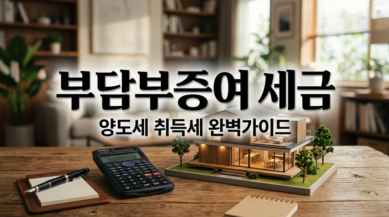 부담부증여 주택 양도세 취득세 계산 및 반드시 주의할 점 3가지