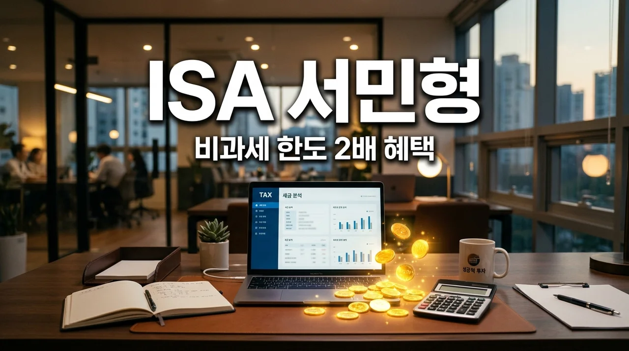 ISA 계좌 서민형 전환 조건 및 비과세 한도: 중소기업 직장인 필독
