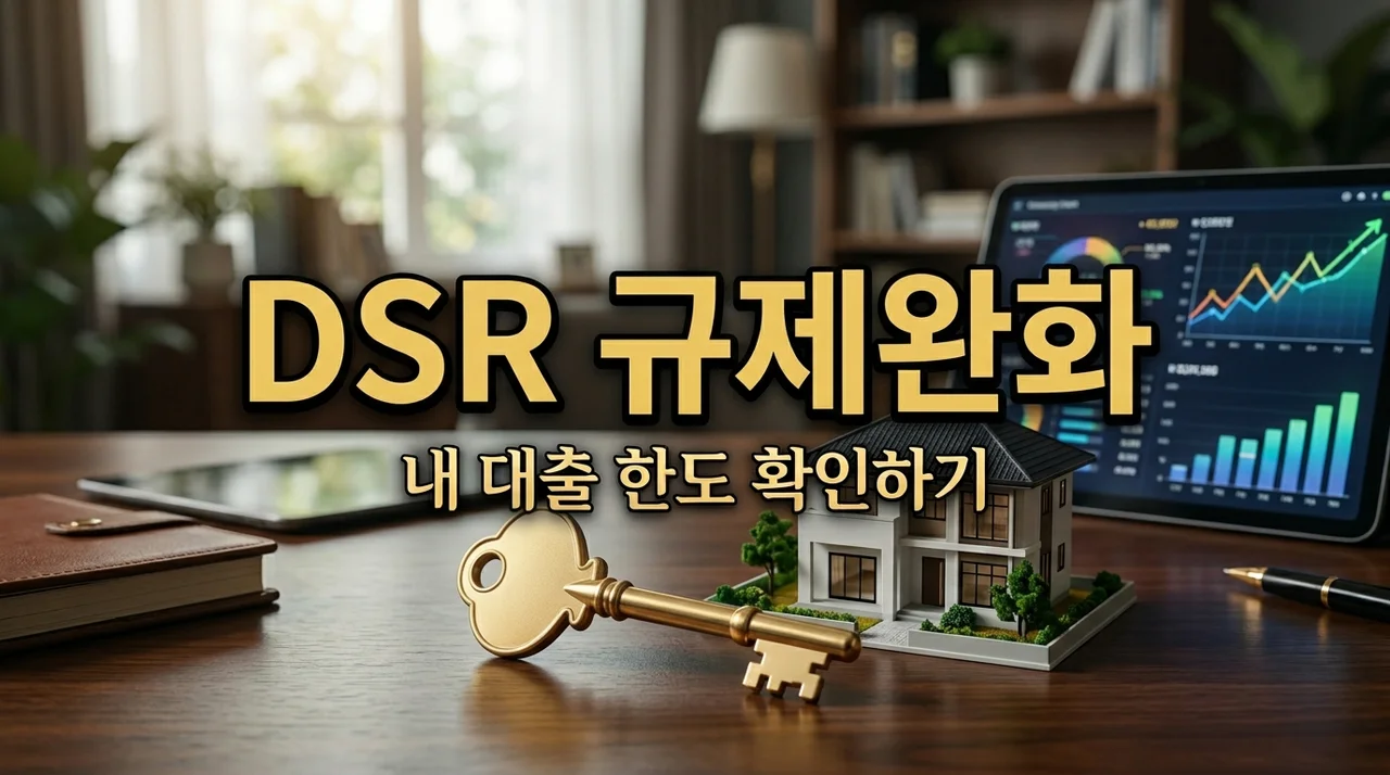 DSR 규제 완화 적용 범위 총정리! 내 대출 한도 얼마나 늘어날까?