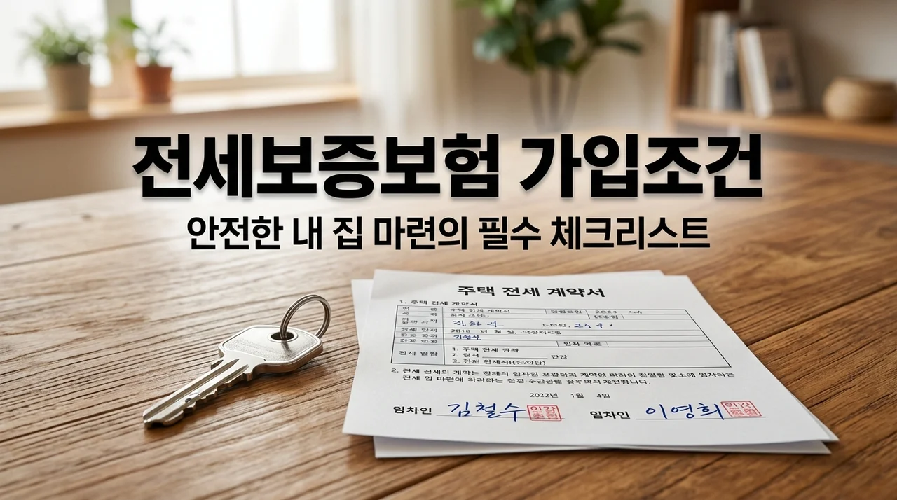보증보험 가입 가능한 전세 매물 조건 7가지, 계약 전 필수 체크