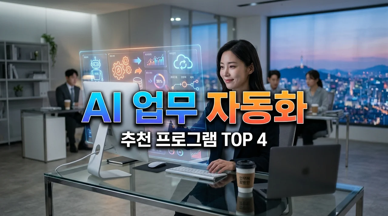 생성형 AI 업무 자동화 프로그램 추천: 직장인 칼퇴 돕는 TOP 4 비교