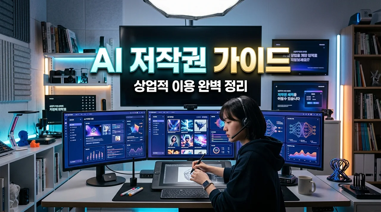 AI 이미지 생성 저작권 가이드: 상업적 이용 가능 여부와 필수 체크리스트