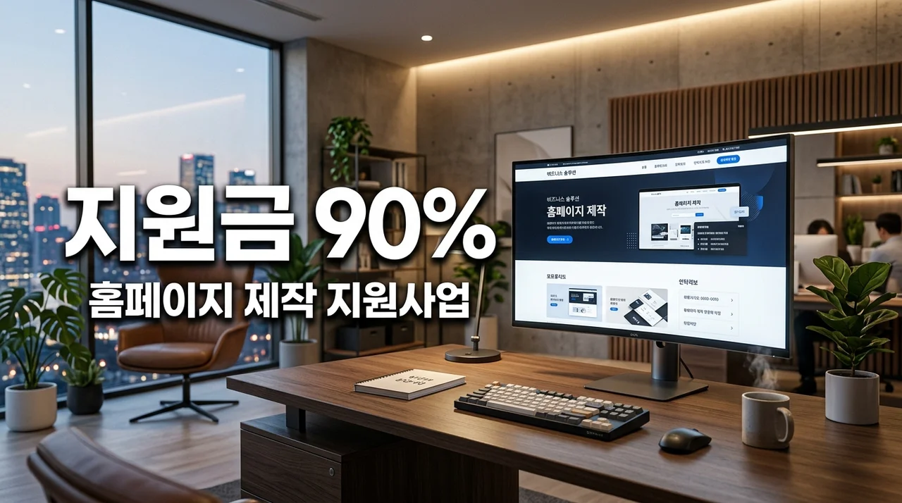 회사 홈페이지 제작 지원사업 신청 가이드: 2026년 정부지원금 90% 받는 법