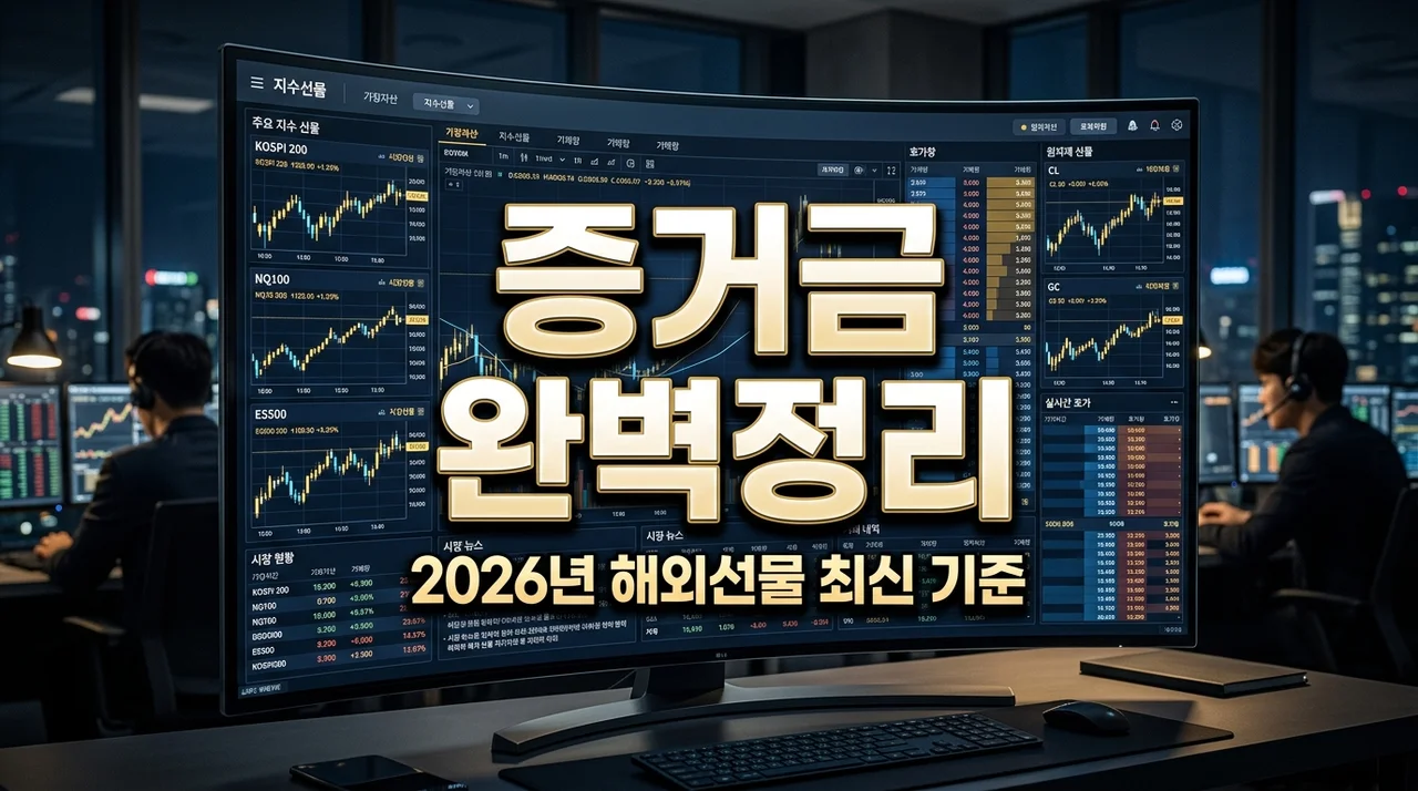 해외 선물 거래소 증거금 기준 2026 총정리: 나스닥 1계약 얼마?