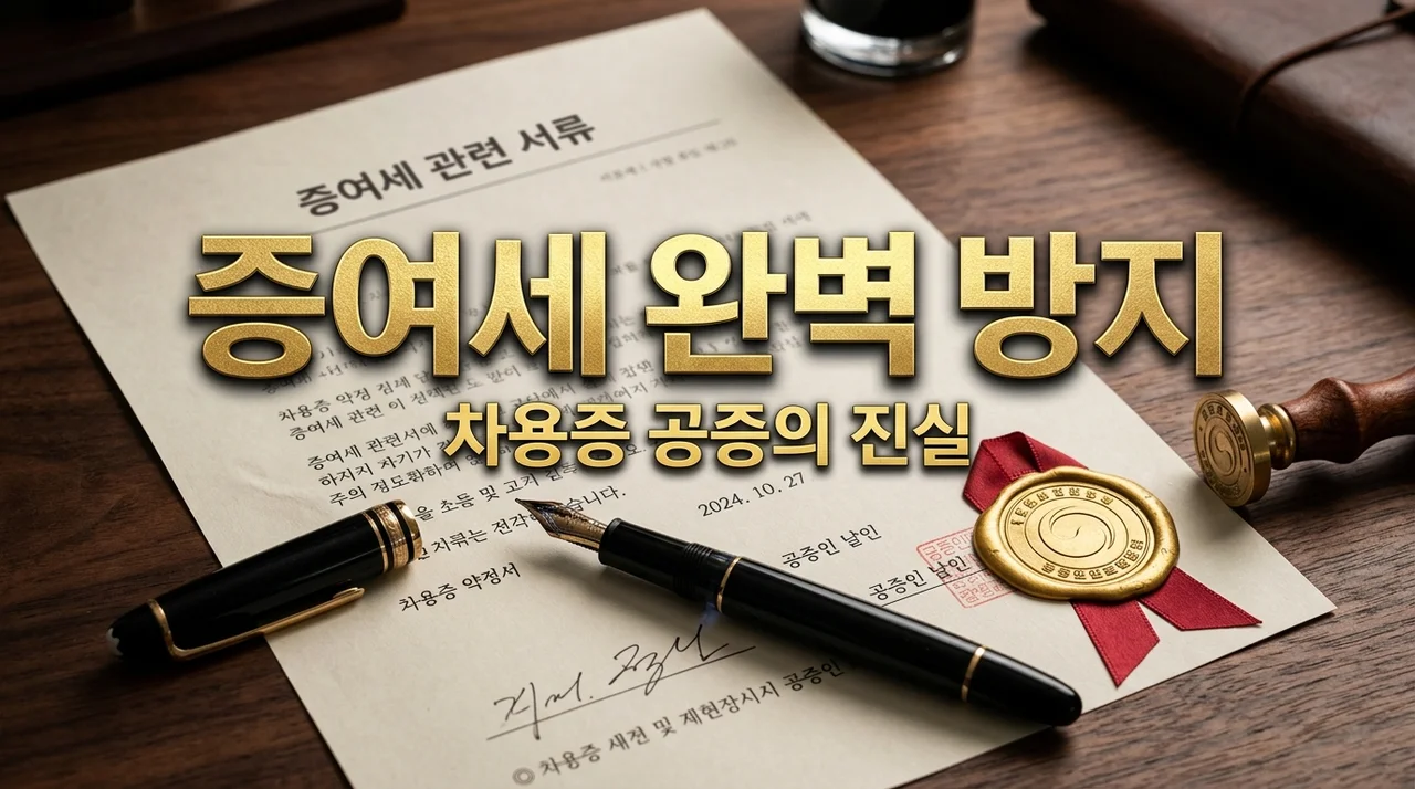 가족 간 차용증 공증 안 받으면 증여세 폭탄? 인정받는 3가지 조건