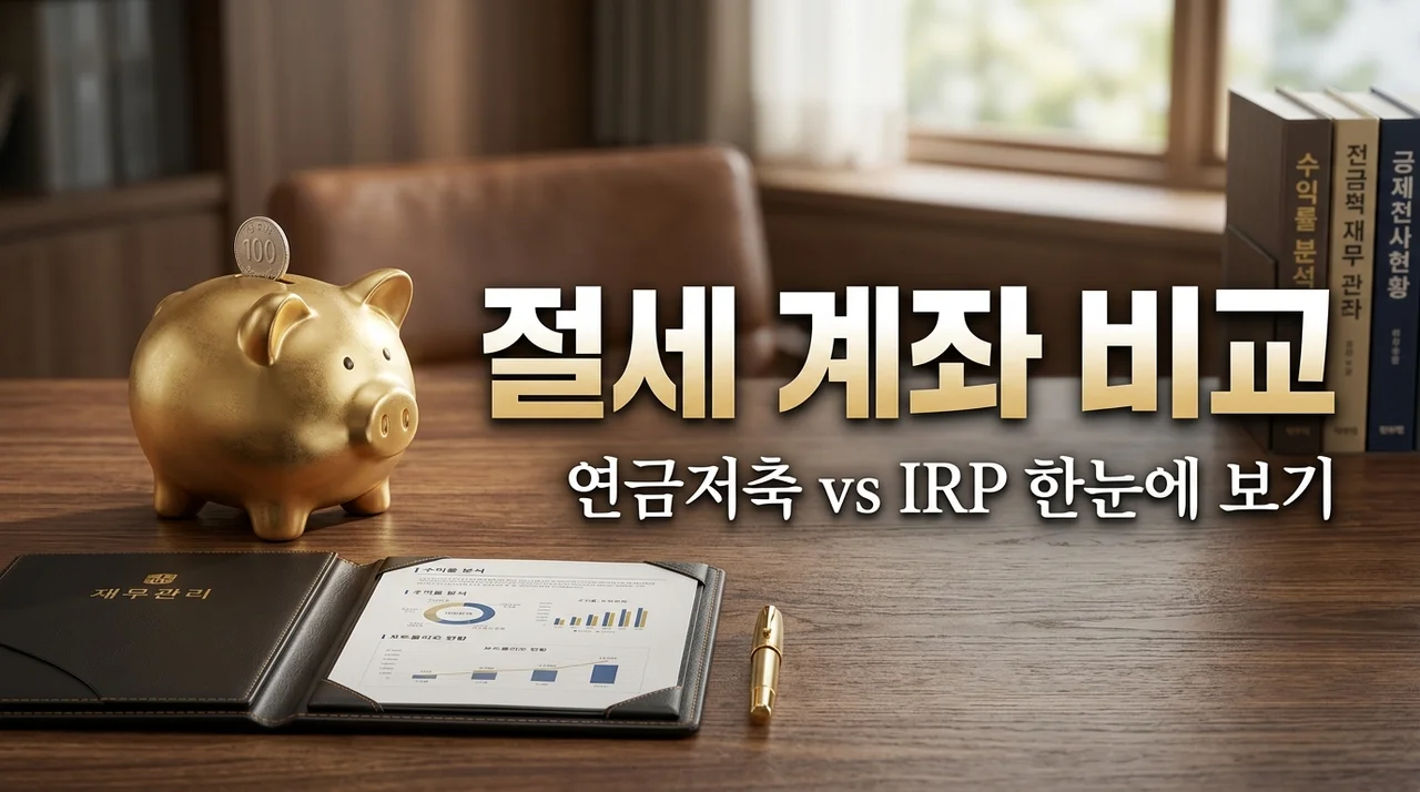 연금저축펀드 IRP 계좌 세액공제 비교 및 절세 혜택 총정리