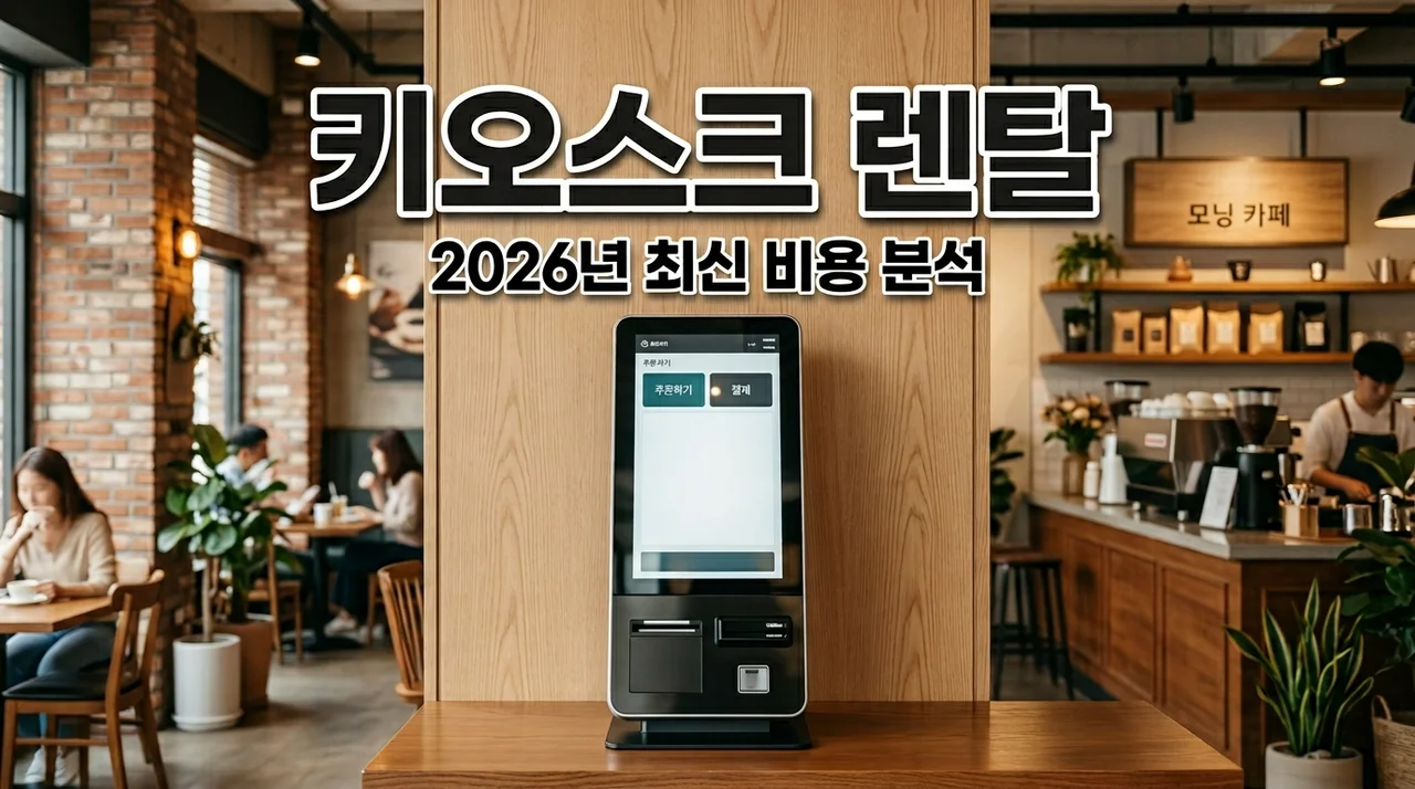 포스기 무인 결제 키오스크 렌탈 비용 비교 및 설치 전 주의사항