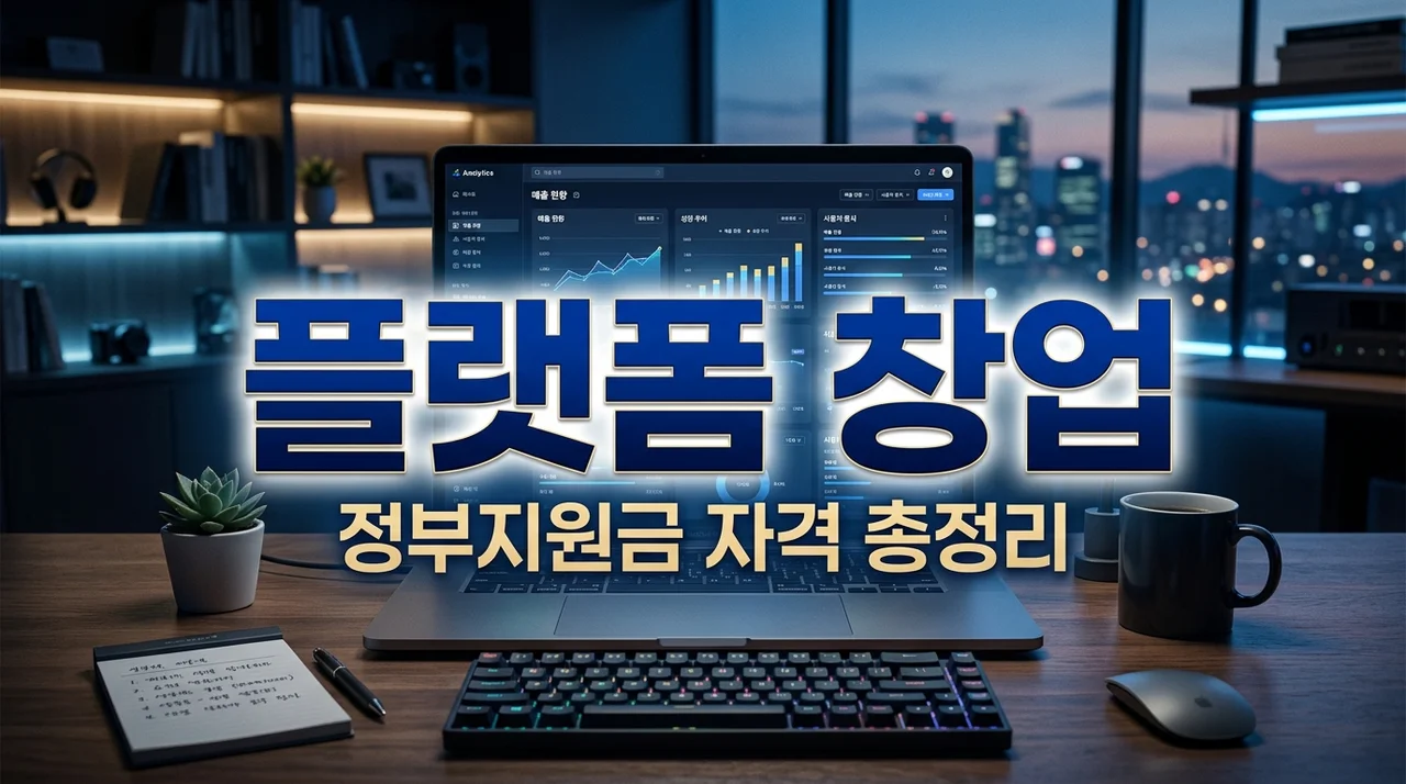 플랫폼 창업 정부지원금 자격 및 신청 방법 (2026 최신 가이드)