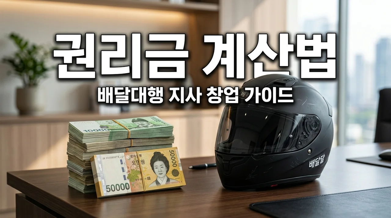 배달 대행 지사 창업 권리금 계산 방법: 손해 안 보는 3가지 핵심 기준