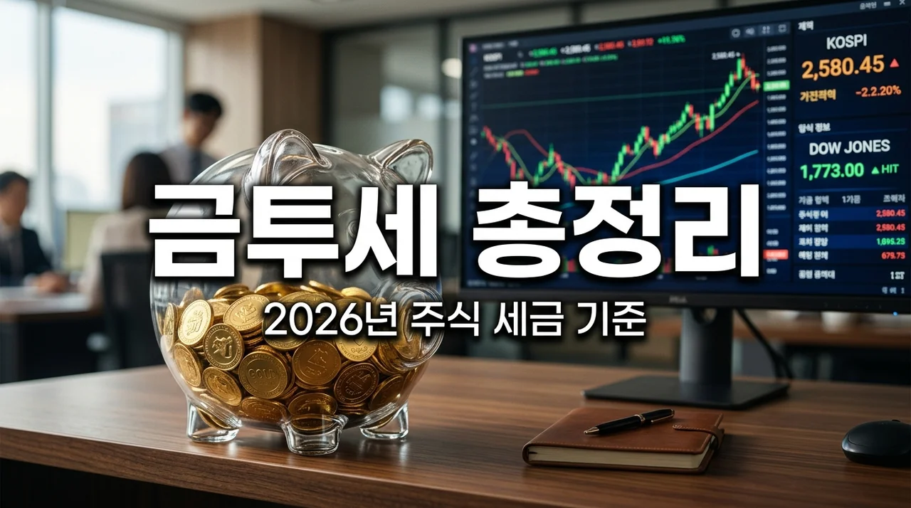 주식 양도차익 과세 금융투자소득세 기준 및 절세 가이드 (2026)