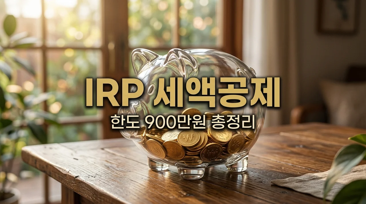 개인형 IRP 세액공제 한도 900만원 총정리: 2026년 절세 혜택 핵심 가이드