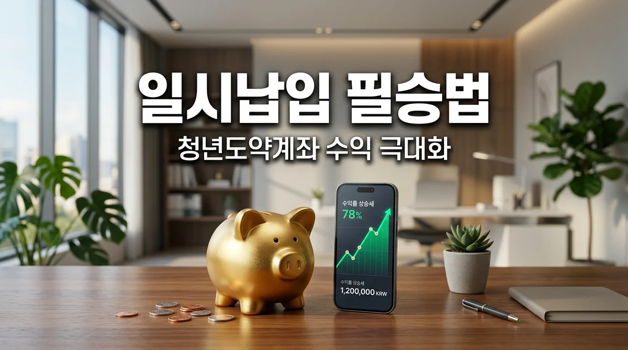 청년도약계좌 일시납입 조건 및 매칭지원금 극대화 계산법 (수익 2배 꿀팁)