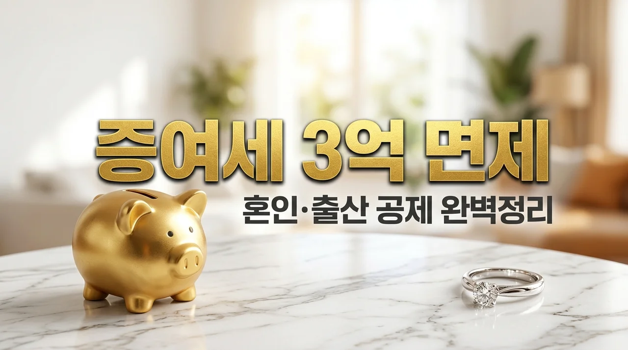 혼인 출산 증여세 면제 한도 3억 받는 법! 차용증 없이 절세하는 꿀팁