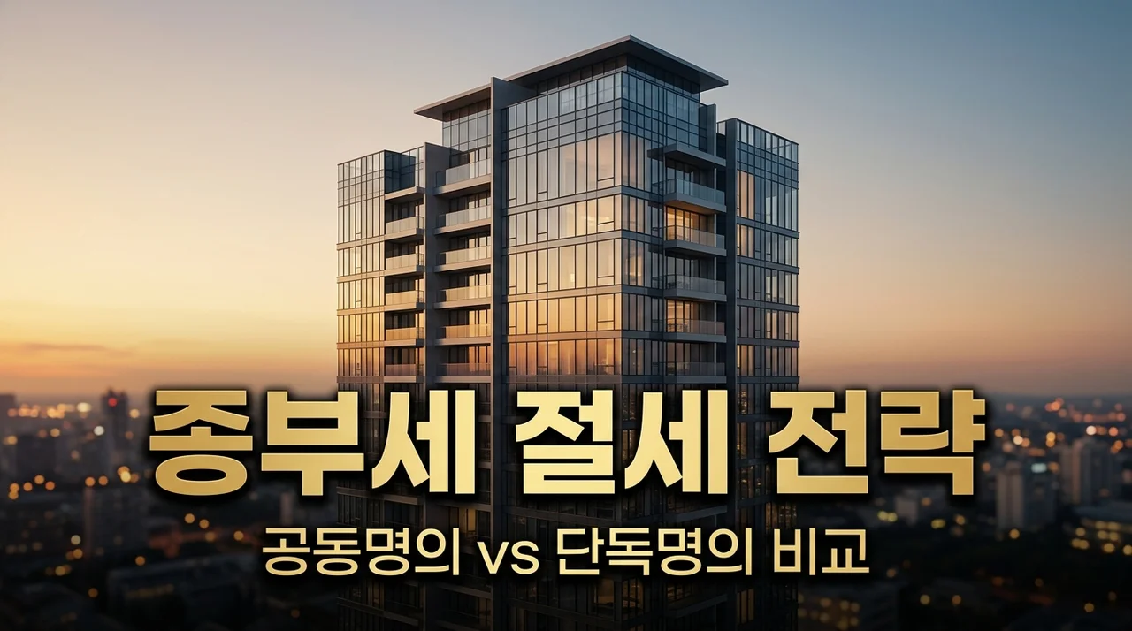 부부 공동명의 종부세 유리한 조건은? 고가주택 공제액 완벽 비교
