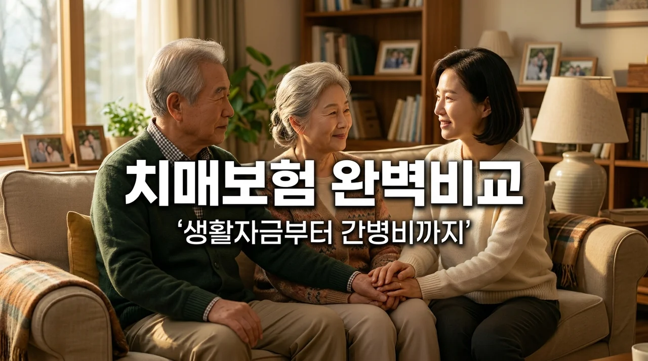 부모님 치매보험 비교 추천: 생활자금 보장 범위와 간병비 똑똑하게 고르는 법