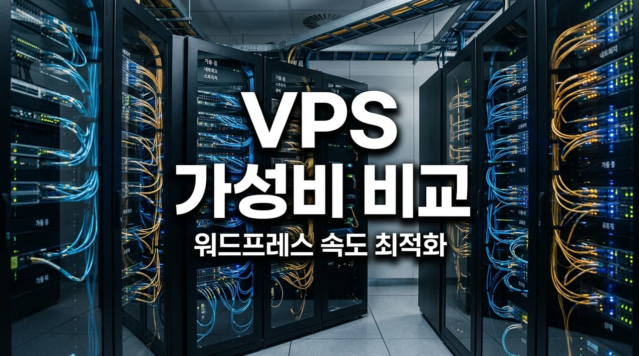 해외 웹호스팅 VPS 가성비 비교 TOP 3 | 워드프레스 속도 최적화 가이드